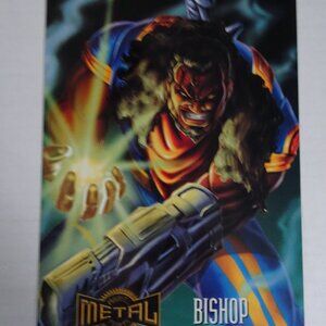 Bishop - 1995 Marvel Metal Print - Promo Oversized Card 6.5” x 10” - Original